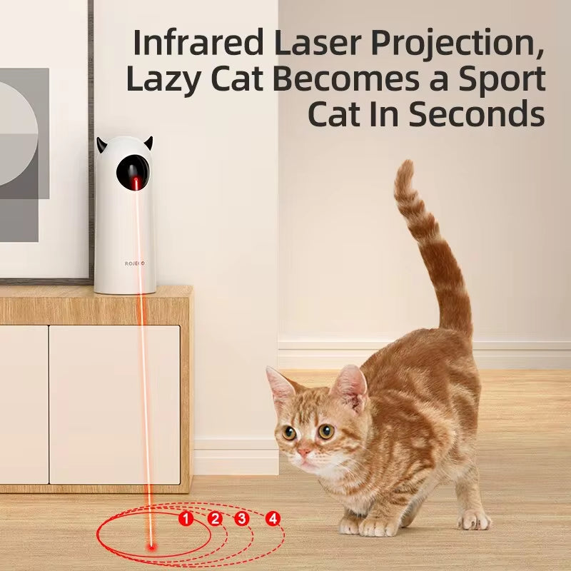 Automatic Cat Toy Interactive Smart Teasing Pet LED Laser Indoor Cat Toy