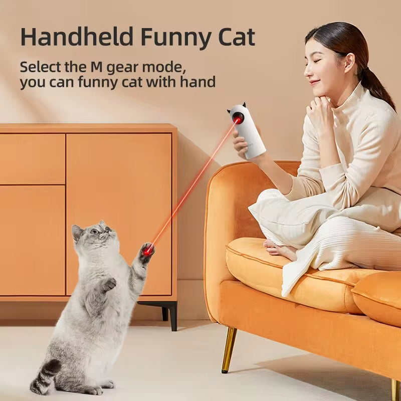 Automatic Cat Toy Interactive Smart Teasing Pet LED Laser Indoor Cat Toy